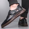 Sandals Summer Men Cozy Non-slip Soft Cool Lighted Breathable Hollow Out Loafers Shoes All-match Casual Leather Sandals