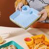 1/4 шт. Тарелка для пельменей, нескользящая, складная, пластиковая, для макания, блюдо для суши