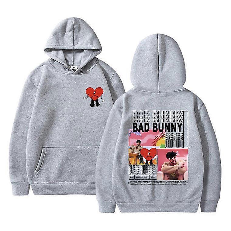 Bad Bunny Un Ti Music Album Hoodie Retro Unisex Sweatshirt Rapper Streetwear Multiple Colors Sizes