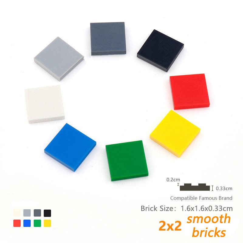 1000 шт. Конструктор Фигурка Кирпичики Керамическая Плитка 2x2 Образовательный Творческий Размер Совместимый с 3068 Игрушки для Детей