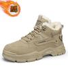 Флисовые ботинки Мартин 2025 осень и зима новые мужские спортивные кожаные флисовые утолщенные ботинки Мартин ретро рабочие мужские ботинки