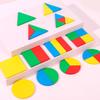 Детские деревянные игрушки-пазлы с геометрическими фигурами, детские развивающие игрушки Монтессори для раннего обучения, просвещение и познание TMZ