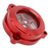 Clear Engine Oil Filter Cover Aluminium Alloy CNC Machining Oil Filter Protector Guard Cap for Raptor 700 700R Red