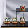 Eternal Dandelion Flower Glass Cover Wooden Base Dandelion Preserved Real Infinity Glass Dome Wife Girlfriend Wife Valentine Day Gift