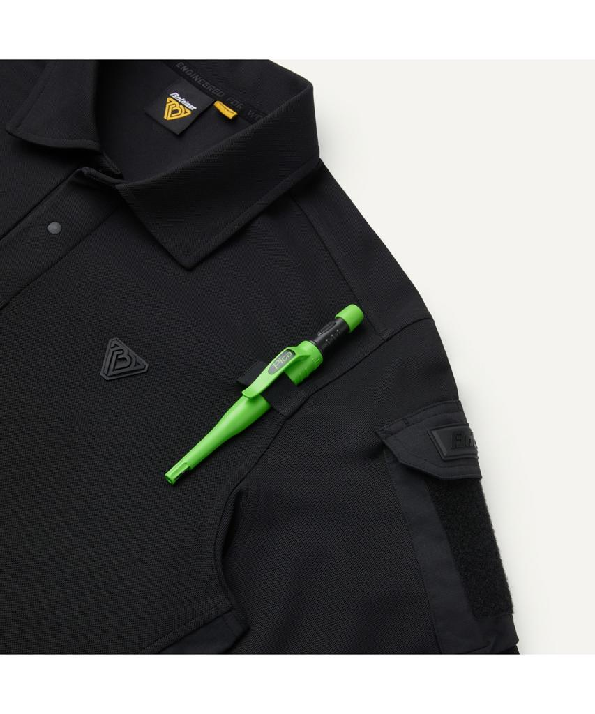 BOLDEST Work Sleeve Pocket Polo Long Sleeve T-Shirt V4 2Atax26003Bkw
