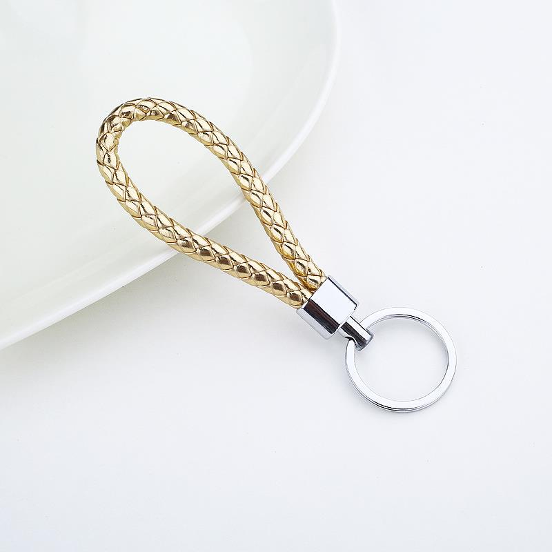 Плетеный веревочный брелок из искусственной кожи, сделай сам, сумка, подвеска, брелок для ключей, автомобильный брелок для ключей для мужчин и женщин, подарочные ювелирные изделия