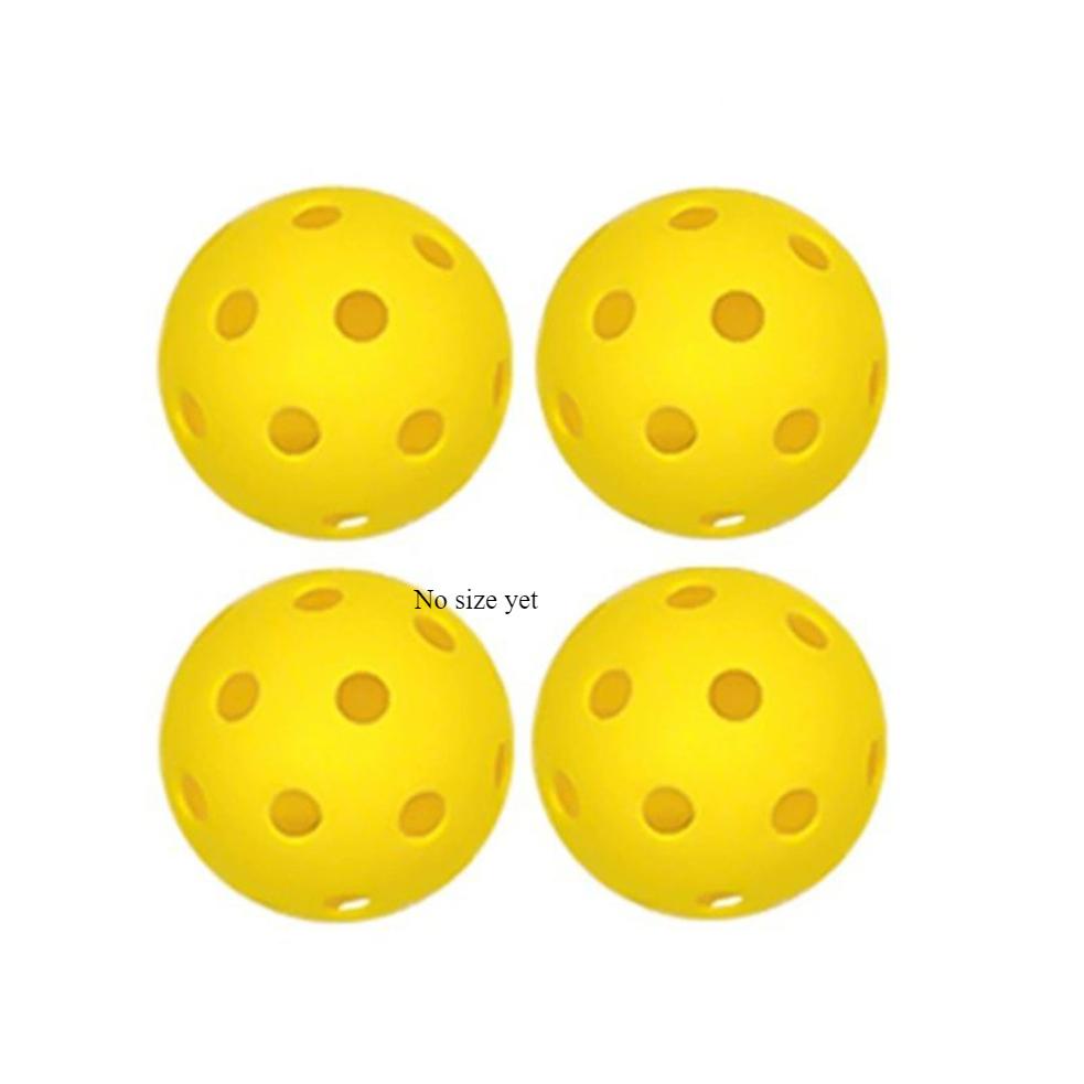 4 Floorball Balls Training Replacement Unihockey Sports Made of Lightweight