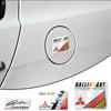 For Mitsubishi Ralliart Lancer 10 9 EX Outlander ASX L200 3D Aluminum Car Stickers Emblem Body Rear Trunk Tail Decal Accessories
