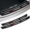1pcs Carbon Fiber Car Trunk Rear Bumper Sticker Guard Plate Protector For Fit Mugen Insight Type S R VTEC Modulo Vezel RR Si