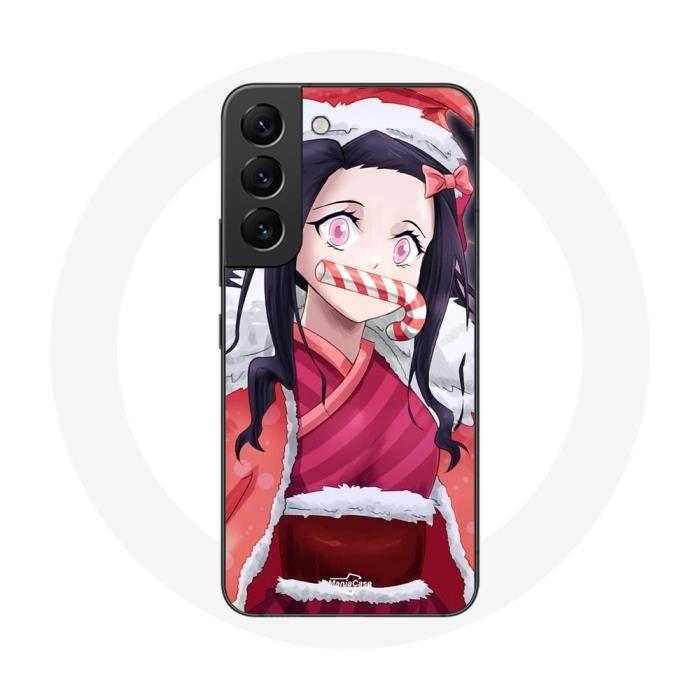 Защитный чехол - Maniacase - Samsung Galaxy S22 - Аниме Клинок, рассекающий демонов - Мягкий - Черный