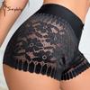 Женские сексуальные кружевные трусы-боксеры с открытой спиной, средней талией, дышащие прозрачные трусики для женщин