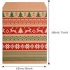 100pcs Christmas Kraft Bags Festive Paper Gift Bags 4 Unique Designs Christmas Party Goody Bags and Buffet Tables Party Supplies
