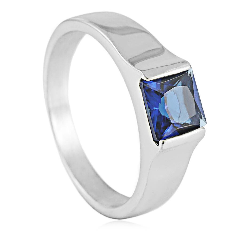 European and American New Multi-color Gemstone Ring Fashionable and Simple Female Personality Trendy Diamond Ring Polygon Ring