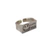 Smiley Face Ring Female Retro Simple Temperament Lucky Smile Ring Opening Adjustable Index Finger Ring