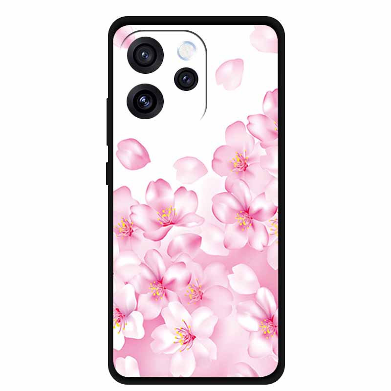 Чехол для телефона Oppo Reno15 Мягкий силиконовый чехол из ТПУ для OPPO PLW110 6,32" Черный чехол для Oppo Reno 15 5G Модный крутой корпус