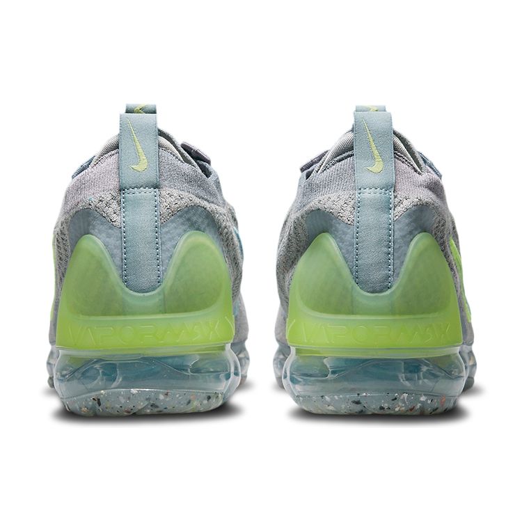Nike Air VaporMax 2021 Flyknit Grey Light Liquid Lime Мужские кроссовки Particle-Grey Aluminium Barely-Grey DH4084-003