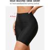 Charmleaks женские шорты для плавания с высокой талией, быстросохнущие пляжные шорты UPF 50+, купальник, плавки для купального костюма