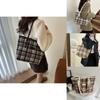 Chic Black White Brown Large Tote Bag For Women With Trendy Street Style Design