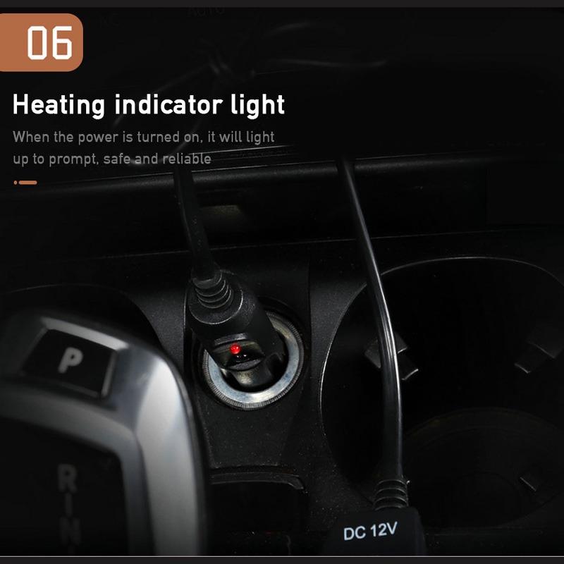 Winter Car Heating Cushion Car Electric Heating Plush Seat Cushion 12V Universal Heating Warm