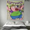 Clarence Wall Tapestry Aesthetic Wall Hanging Printed Fabric Blanket Decorative Tapestries for Bedroom Living Room Home Decor
