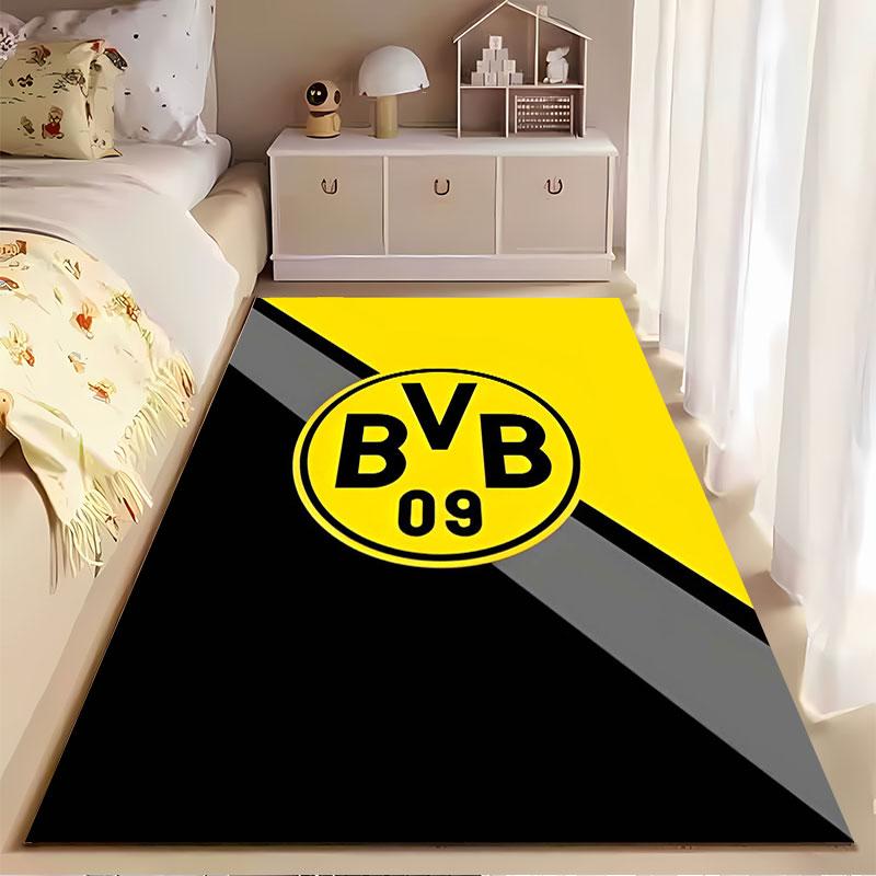 Yellow Black BVB Logo Carpet suitable as a non-slip mat for the living room or bedroom sofa
