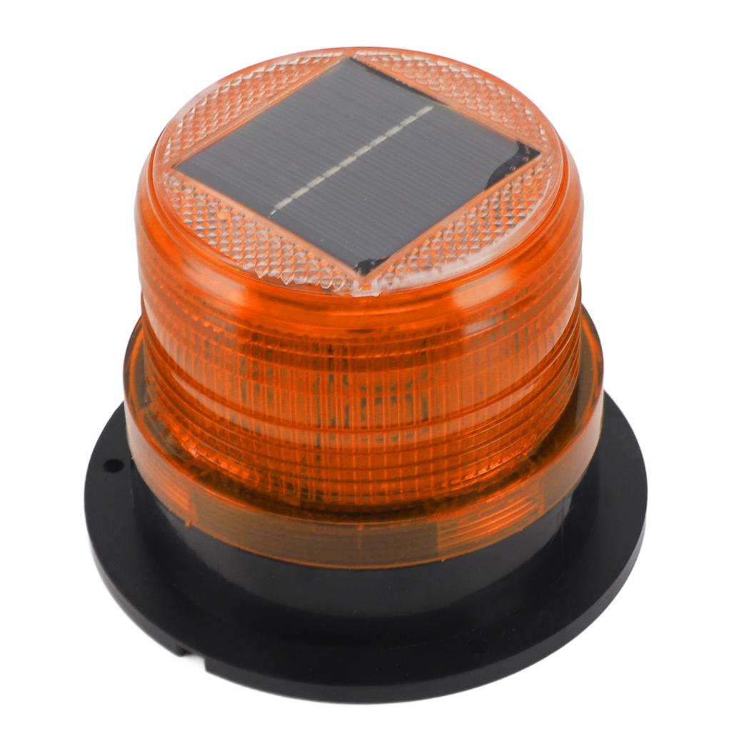 Solar Beacon Light Caution Light 8 LED Dusk To Dawn Sensor 1200mAh Battery Safety Strobe Light for
