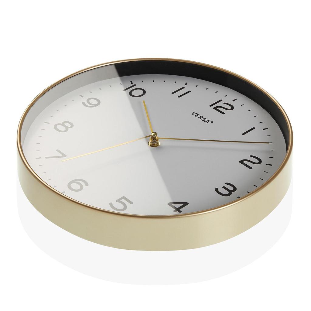 Белые часы ЗОЛОТАЯ РАМКА