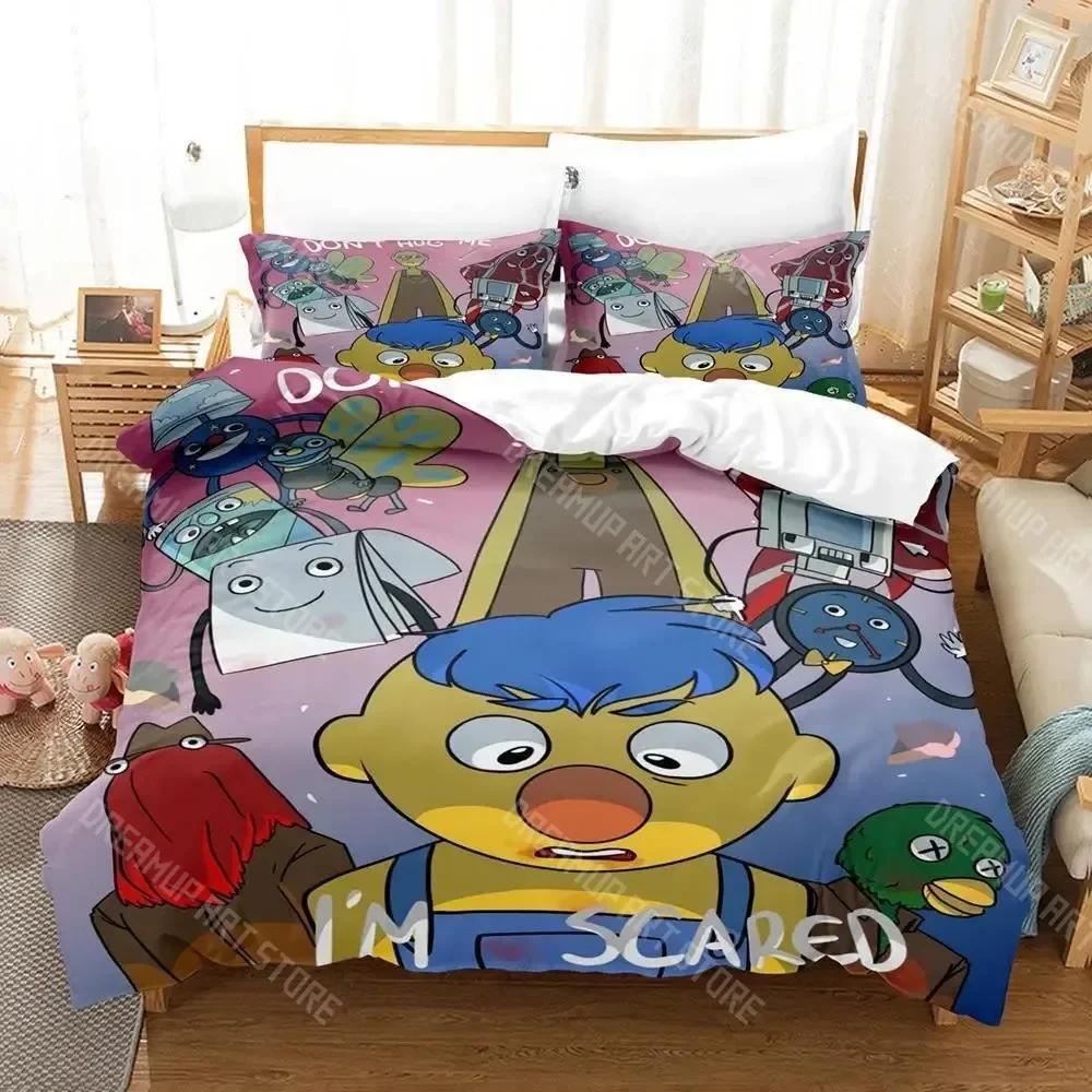 3d Print Anime Don't Hug Me I'm Scared Bedding Set Single Twin Full Queen King Size Bed Set Adult Kid Bedroom Duvet Cover Sets