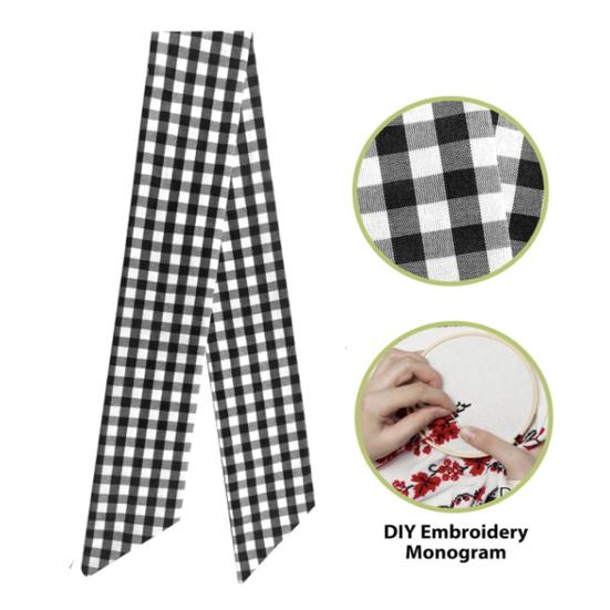 2Pcs Christmas Wreath Sash Plaid Print Garland Accessories Home Wedding Birthday Wreath Bow Indoor Outdoor Party Decor Gift