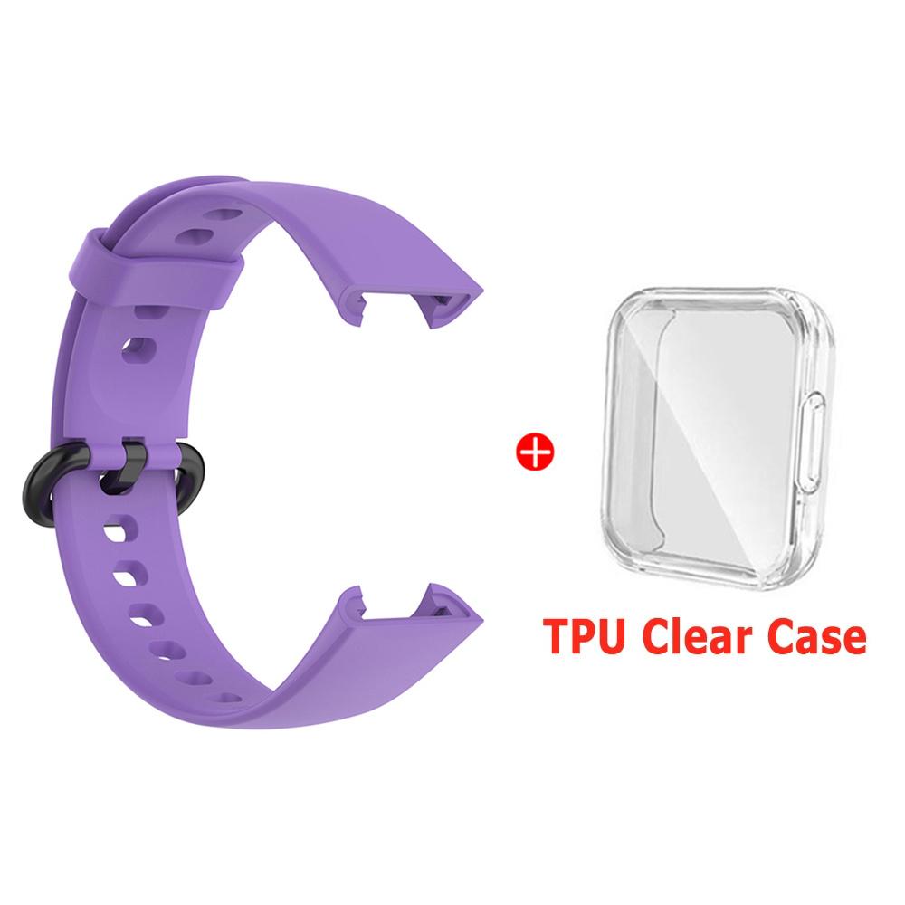 Silicone Strap For Xiaomi Mi Watch Lite 2 Watchbands Watch Strap For Redmi Watch 2 Lite Strap Bracelet With Protector Case