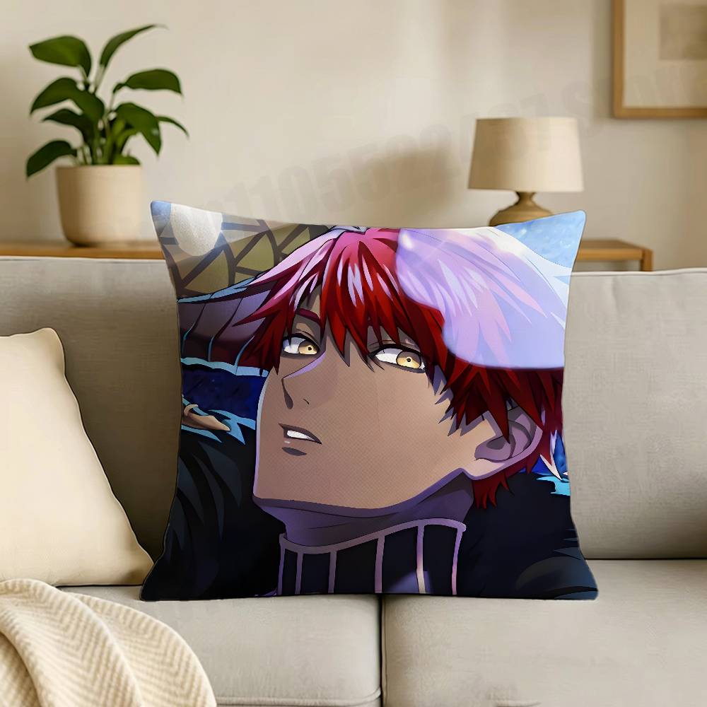 OObey Me Anime BBeelzebub Cartoon Printing Pillowcase Customized Pillow Cover for Sofa Home Decor