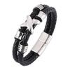 New Bracelets Genuine Leather Bracelet Men Homme Double Layer Fashion Male Jewelry Gifts