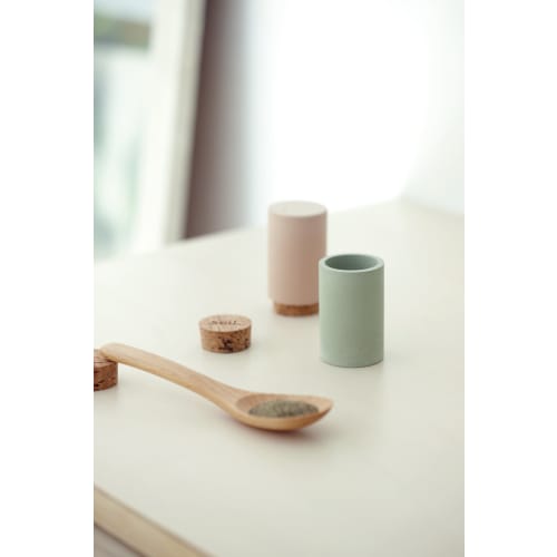 soil Diatomaceous Earth Seasoning Case (Seasoning Container) Pepper Green