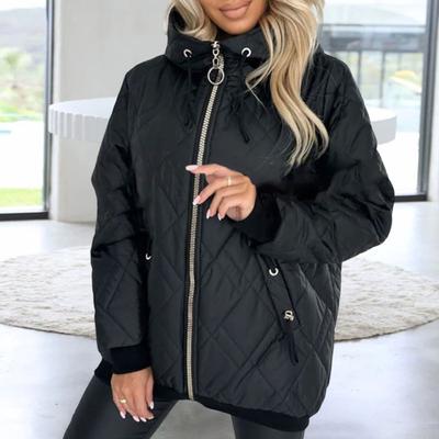 Зимнее пуховое пальто с капюшоном и застежкой-молнией на шнурке, ветрозащитная утепленная верхняя одежда, сохраняющая тепло, приталенное пальто для холодной погоды