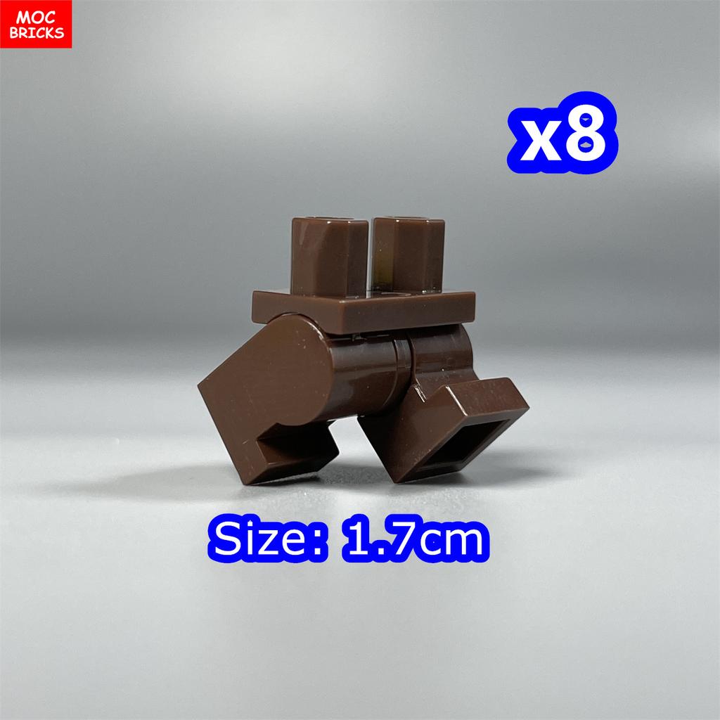 8 шт. Кубики MOC 17 мм Брюки Подвижные Короткие Ноги 970 см00 Часть Тела Одежда Модель Фигурка Сборка Строительные Блоки Игрушки Подарки