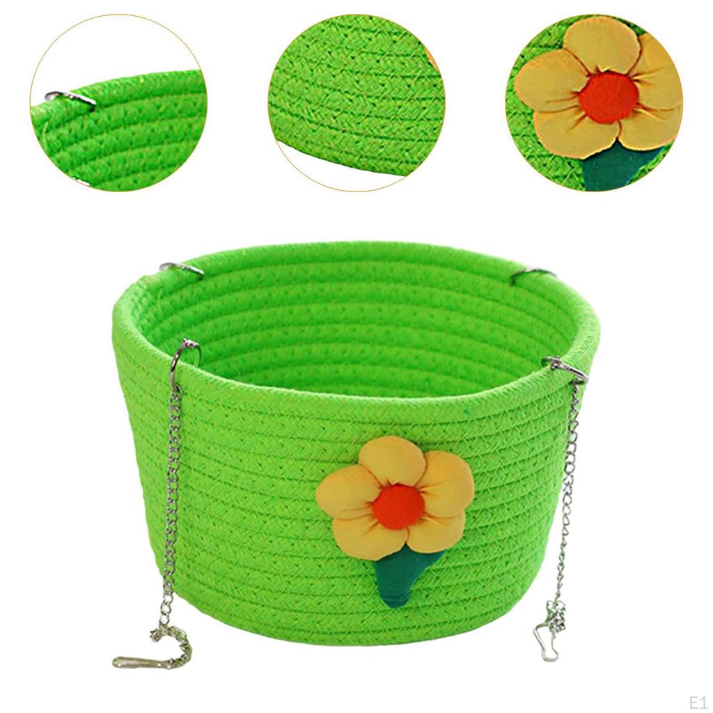 Аксессуар для клетки для мелких животных, Кровать для крысы с прочными цепочками, Подвесное гнездо для улицы и дома