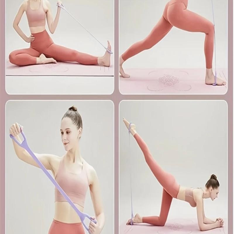 Резинка-восьмерка – Многофункциональная эластичная тренировочная лента из ТПЭ для развития силы всего тела, тренировок по йоге и пилатесу