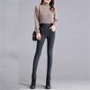 Fashion Women Plus Size Plus Velvet Elastic High Waist Casual Jeans Pencil Pants