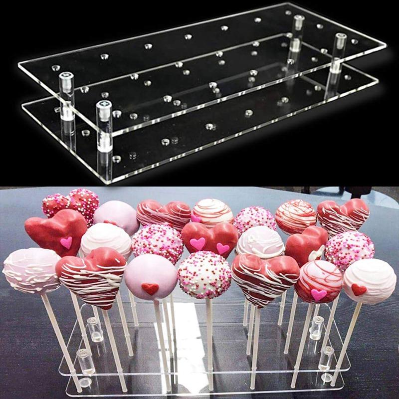 21/35/56 Holes Cake Lollipop Stand Display Holder Bases Shelf Baking Tools Dessert Display Bakeware Kitchen Party Supplies