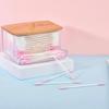 1 Piece Acrylic Storage Box Cotton Swab Makeup Box Transparent Cotton Swab Storage Box Makeup Storage Box Bathroom Bedroom Stora