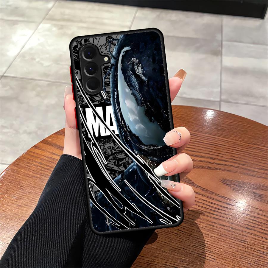 Чехол для Samsung Galaxy A53 A34 A52 A56 A54 A35 A36 A25 A26 A21s A24 A73 A22 Задняя крышка телефона Marvel Venom Deadpool