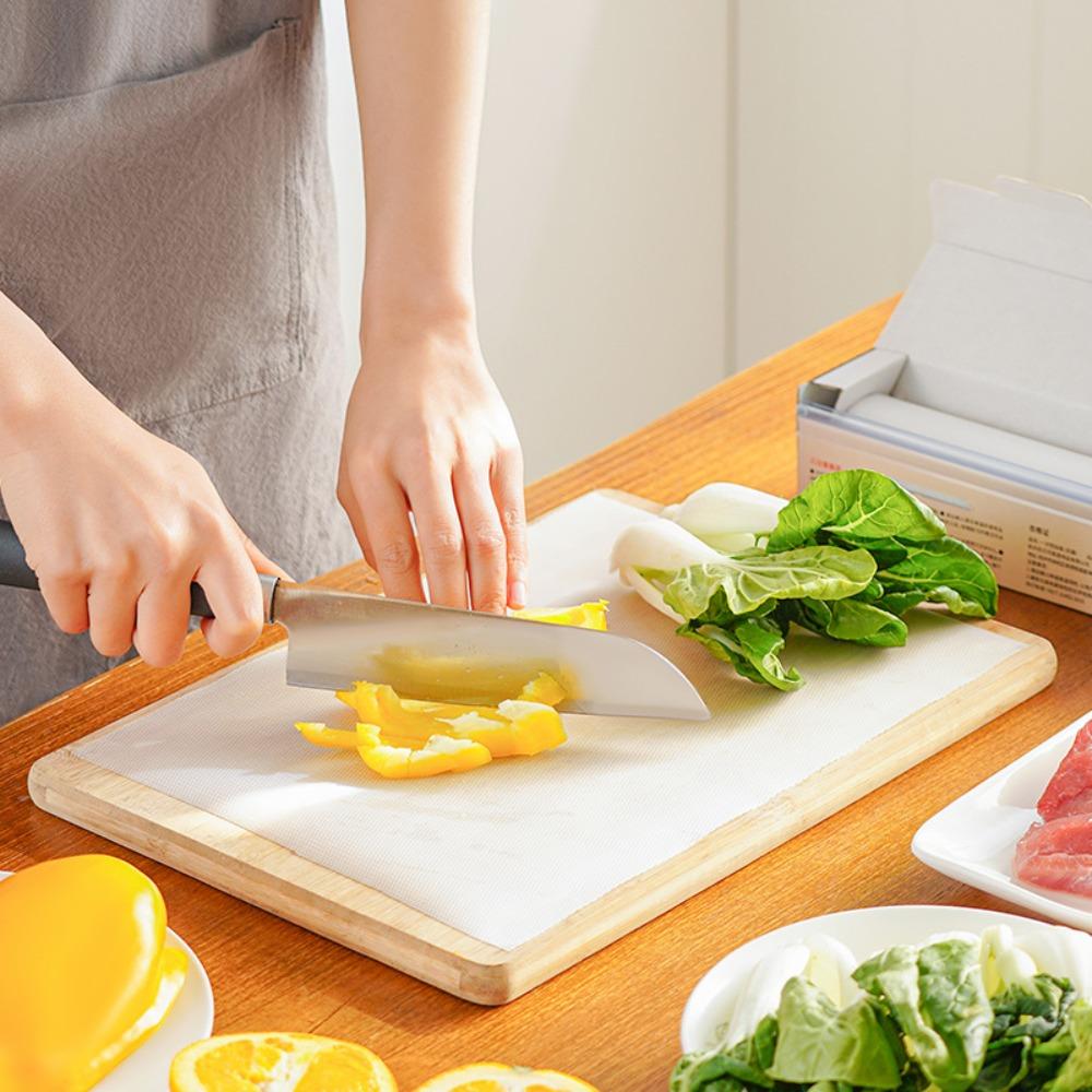 1 Roll Non-Slip Disposable Chopping Board Transparent Chopping Sheets Outdoor