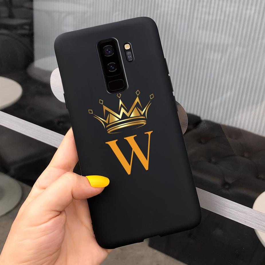 For Samsung Galaxy S9 Plus Case Stylish Couple Letters Cover Soft Silicone Phone Case For Samsung S9 S9+ Back Cover Matte Bumper