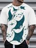 Men's 3D Skull Printed T-shirt Fashion Hip Hop Street Short Sleeve Top Short Sleeve Summer Casual Comfortable Round Neck T-shirt