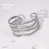 Stainless Steel Waterproof Hypoallergenic Vintage Personality Exaggerated Wide Version Bracelet Gold-plated Light Luxury High