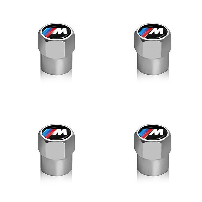 4Pcs Car Wheel Tire Valve Caps Air Stem Covers Accessories E46 E39 E70 F10 F20 F30 X5 X6 X1 M3 M5 M6 E71 F01 F02 F87 HJ5