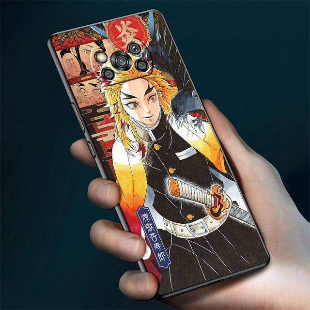 Чехол для Xiaomi Mi Poco X3 NFC X4 Pro F3 M3 C40 F4 GT M5 M4 F1 11 Lite 11T 10T 9T силиконовый чехол для телефона Demon Slayer Art Fundas
