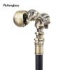 Golden Skull Walking Stick Decorative Vampire Cospaly Vintage Party Fashionable Walking Cane Halloween Crosier 93cm