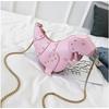 Trend Fashion 3D Dinosaur Design Rivets Pu Leather Girl's Chain Purse Shoulder Bag Tote Ladies Crossbody Mini Messenger Bag Flap