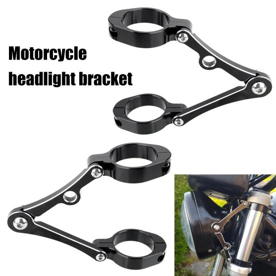 2Pcs Powerful Headlight Clamps High Strength Practical 39-41mm Durable Headlight Holders